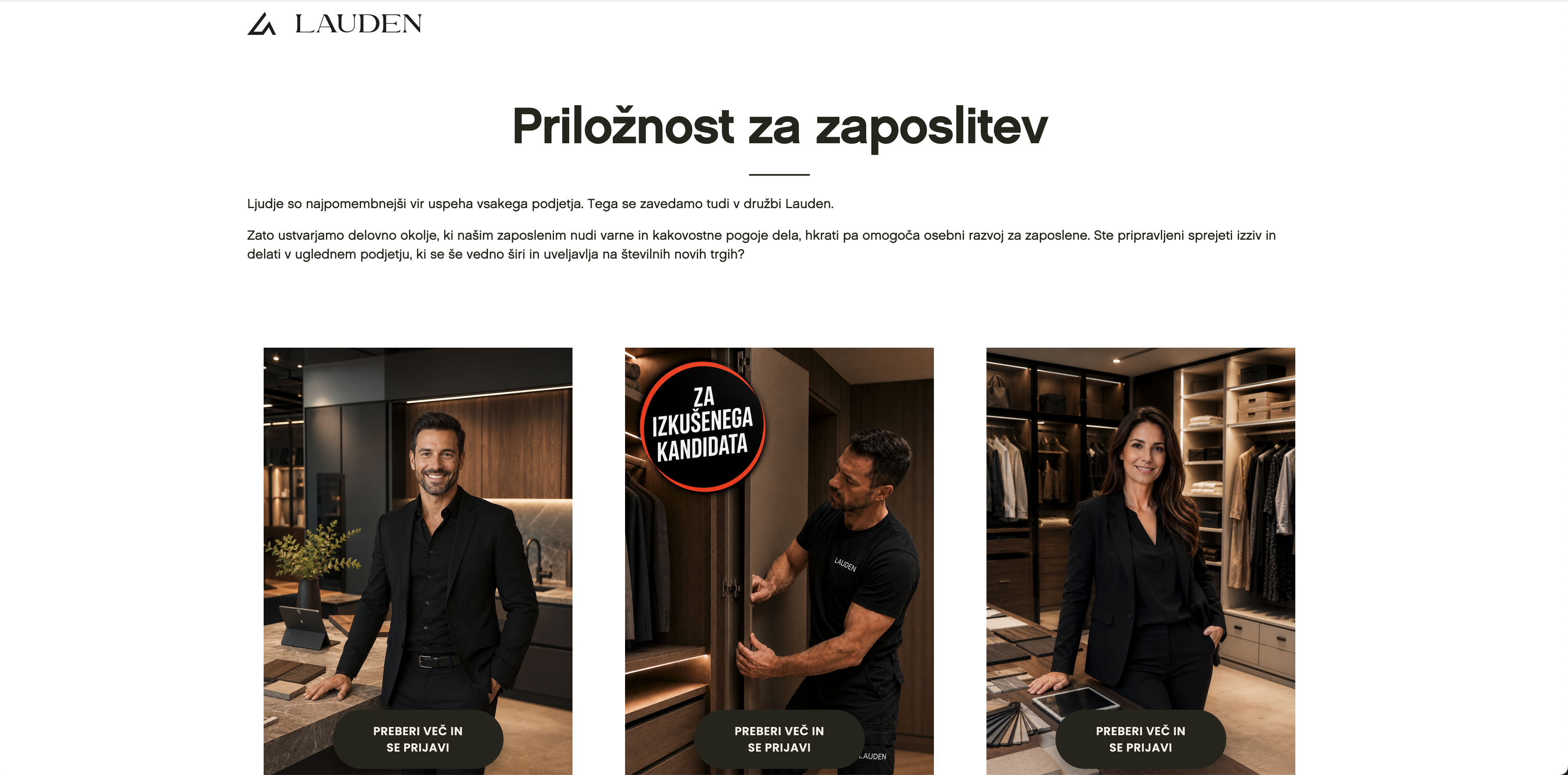 Lauden Kariera — kadrovski mini CRM