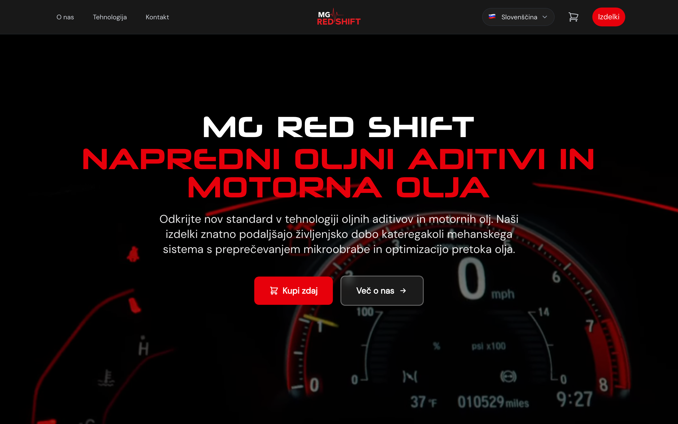 MG Red Shift — marketing